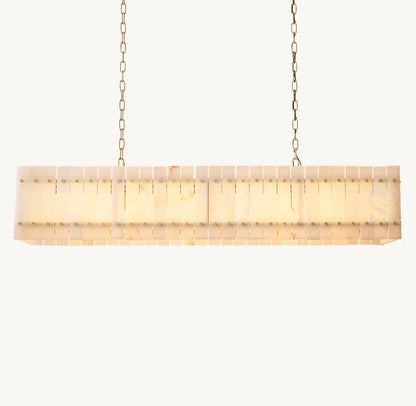 Marcus Alabaster Linear Chandelier