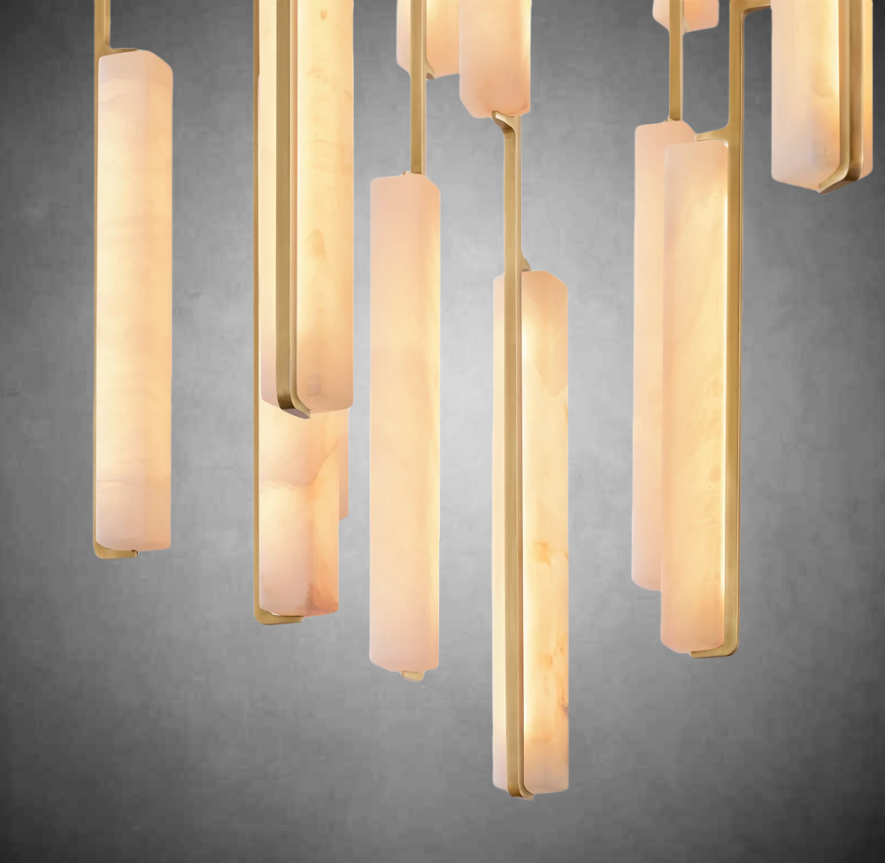 Aurivox Alabaster Round Chandelier