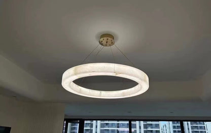 Culoud Real Alabaster Ring Chandelier