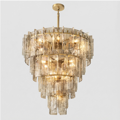 Denise Lattice Tiered Round Chandelier
