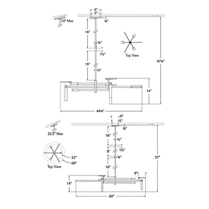 Alabaster Kelly Wearstler Chandelier 60''