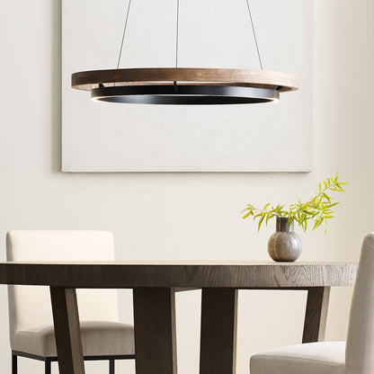 Grace Brass and Wood Chandelier 24" 30'' 36'' 48" 65''D