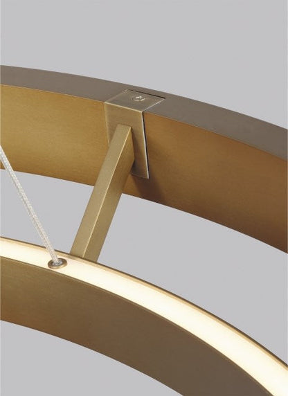 Grace Brass and Wood Chandelier 24" 30'' 36'' 48" 65''D