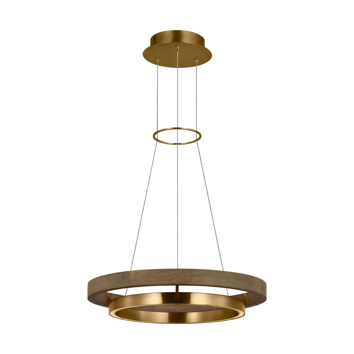 Grace Brass and Wood Chandelier 24" 30'' 36'' 48" 65''D