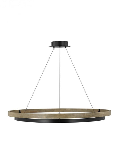 Grace Brass and Wood Chandelier 24" 30'' 36'' 48" 65''D