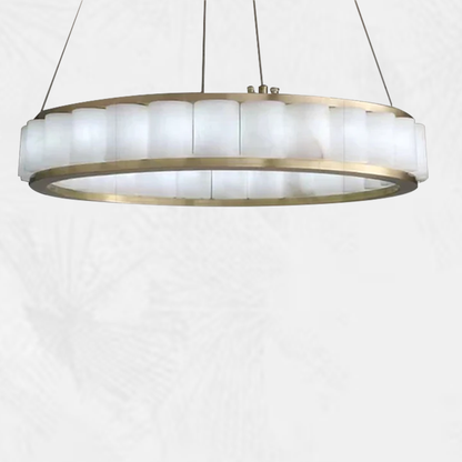 Culoud Alabaster Circle Round Pendent Light