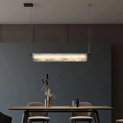 Culoud Alabaster Linear Chandelier