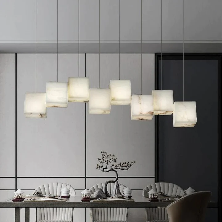 Culoud Alabaster Cubic Pendant