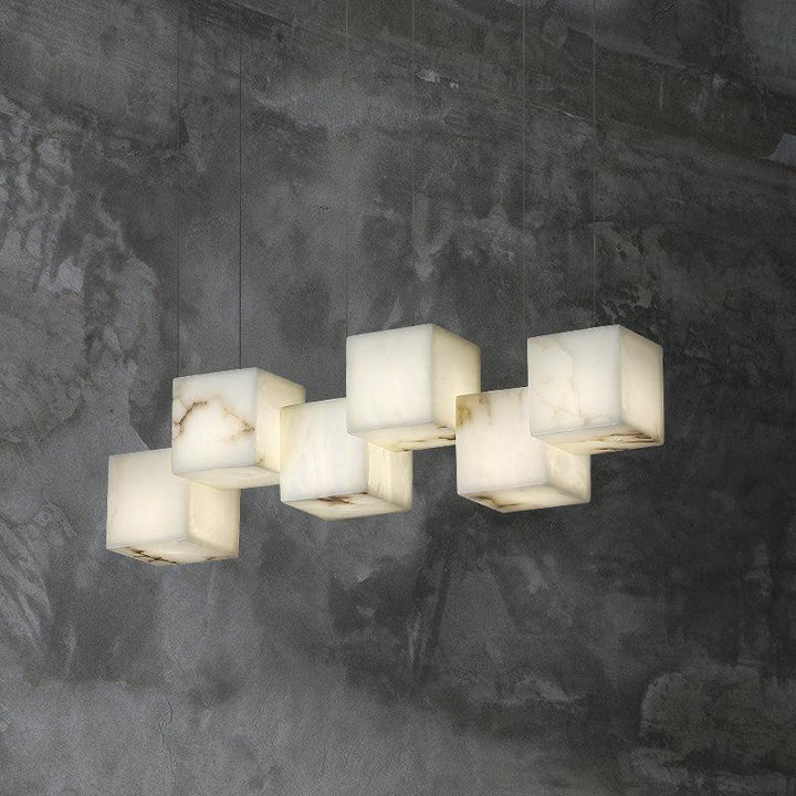 Culoud Alabaster Cubic Pendant