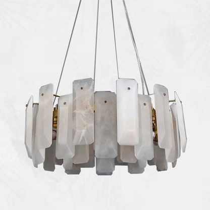 Culoud Alabaster Round Chandelier