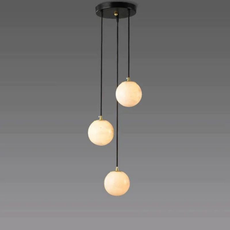 Alabaster Global Wavy Chandelier For Staircase